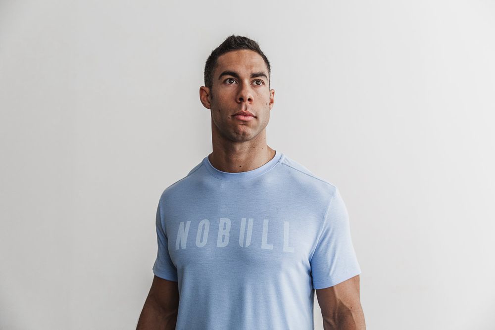 NOBULL Men's Tee - Blue Vista - Ireland (0931PUAIR)